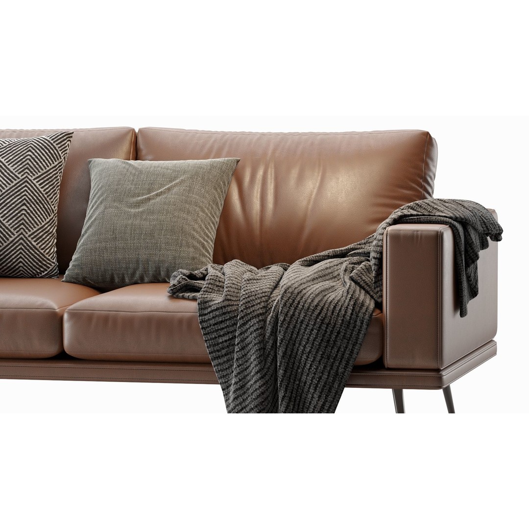 Carlton Sofa 3D Model – Contemporary Design, PBR Textures, OBJ, FBX - View 12