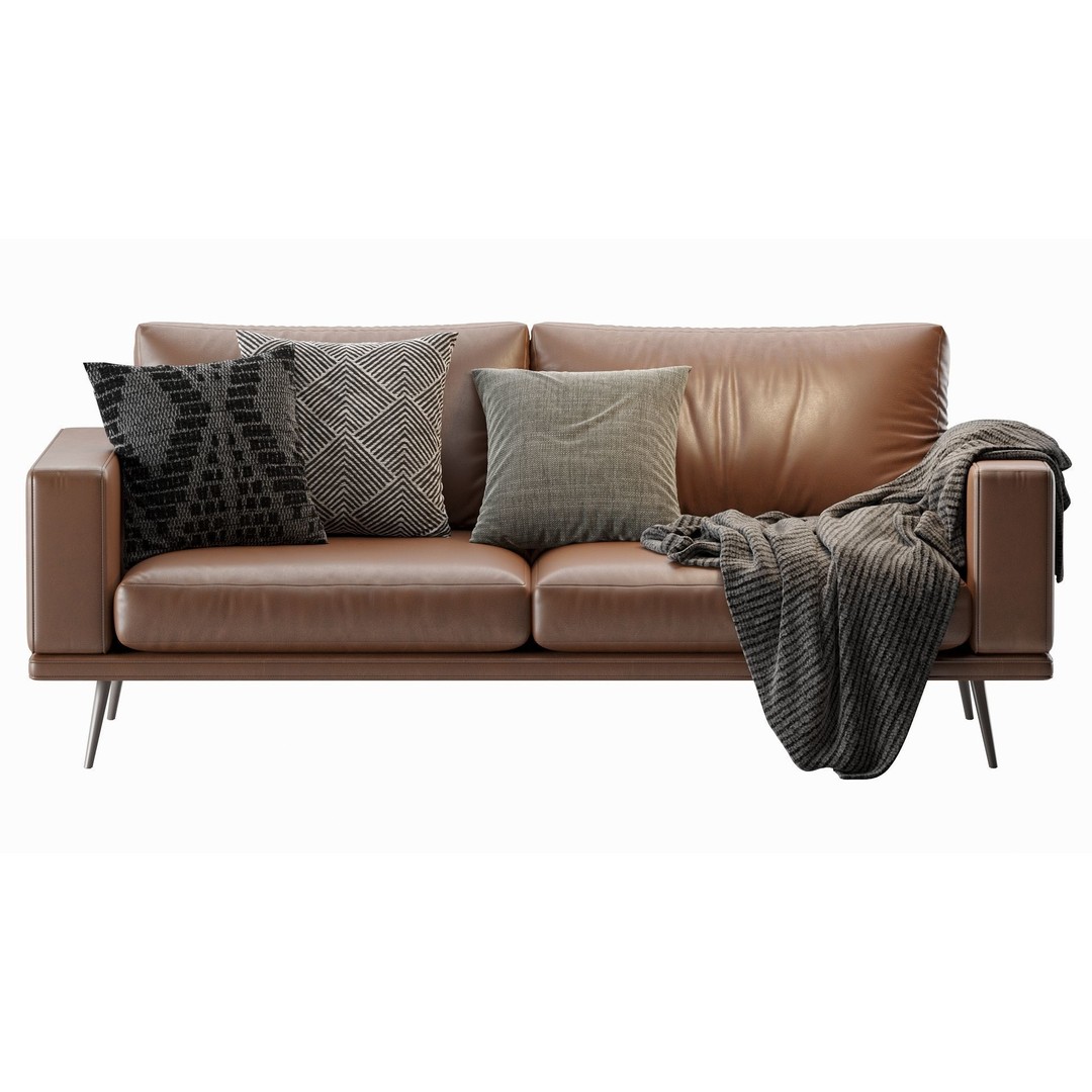 Carlton Sofa 3D Model – Contemporary Design, PBR Textures, OBJ, FBX - View 5