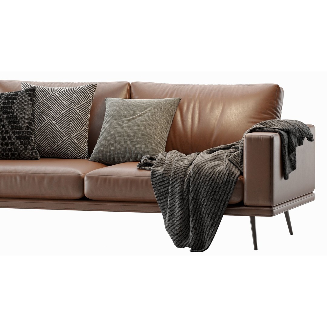 Carlton Sofa 3D Model – Contemporary Design, PBR Textures, OBJ, FBX - View 6