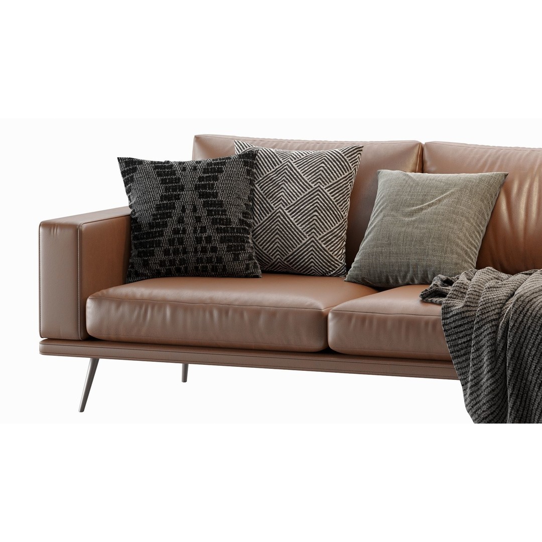 Carlton Sofa 3D Model – Contemporary Design, PBR Textures, OBJ, FBX - View 7