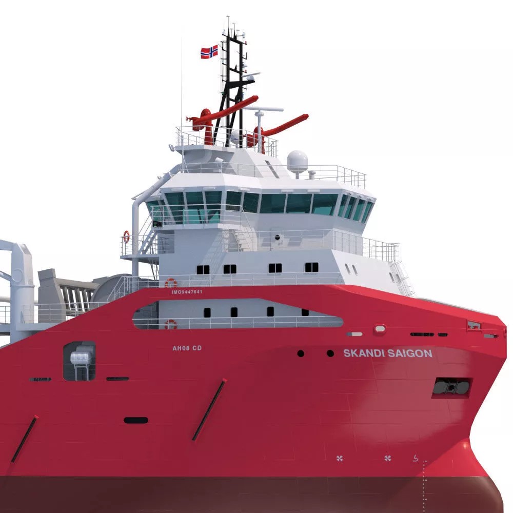 75 m AHTS Supply Vessel 3D Model – High Poly, PBR Textures, FBX - View 12