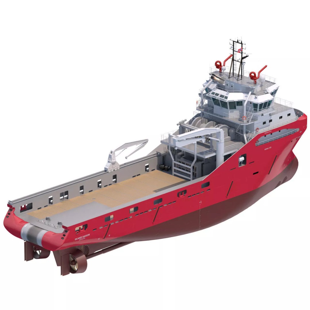 75 m AHTS Supply Vessel 3D Model – High Poly, PBR Textures, FBX - View 4