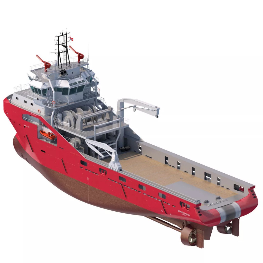 75 m AHTS Supply Vessel 3D Model – High Poly, PBR Textures, FBX - View 5