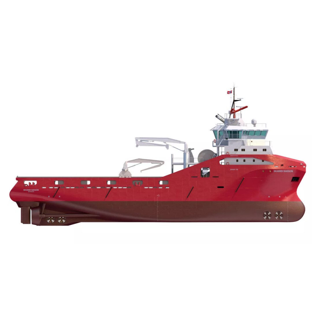 75 m AHTS Supply Vessel 3D Model – High Poly, PBR Textures, FBX - View 6