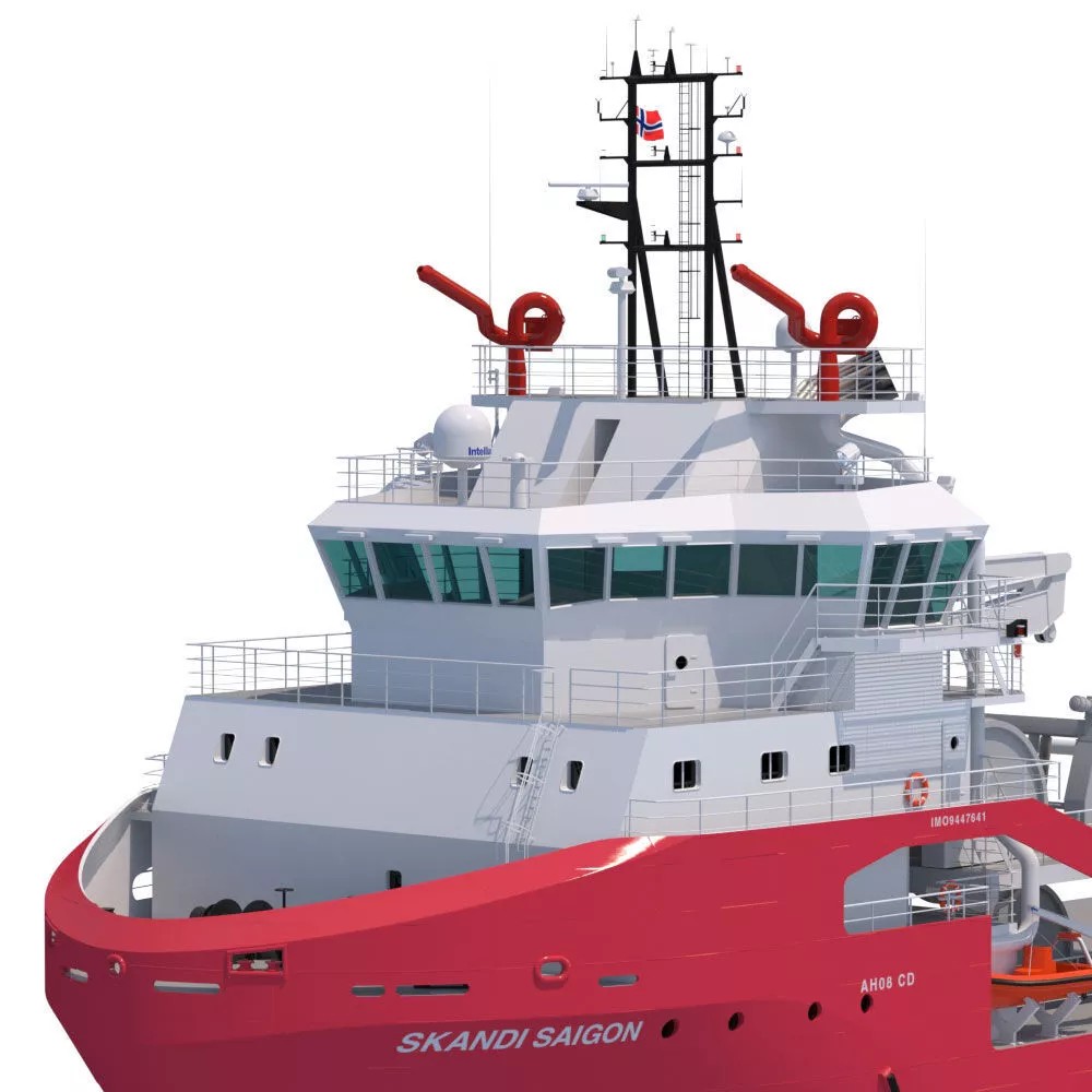 75 m AHTS Supply Vessel 3D Model – High Poly, PBR Textures, FBX - View 8