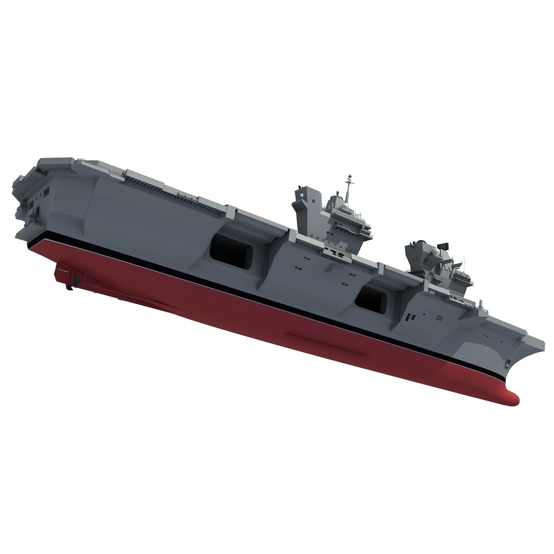 HMS Queen Elizabeth 3D Model – High Detail Military Vessel, FBX - View 11