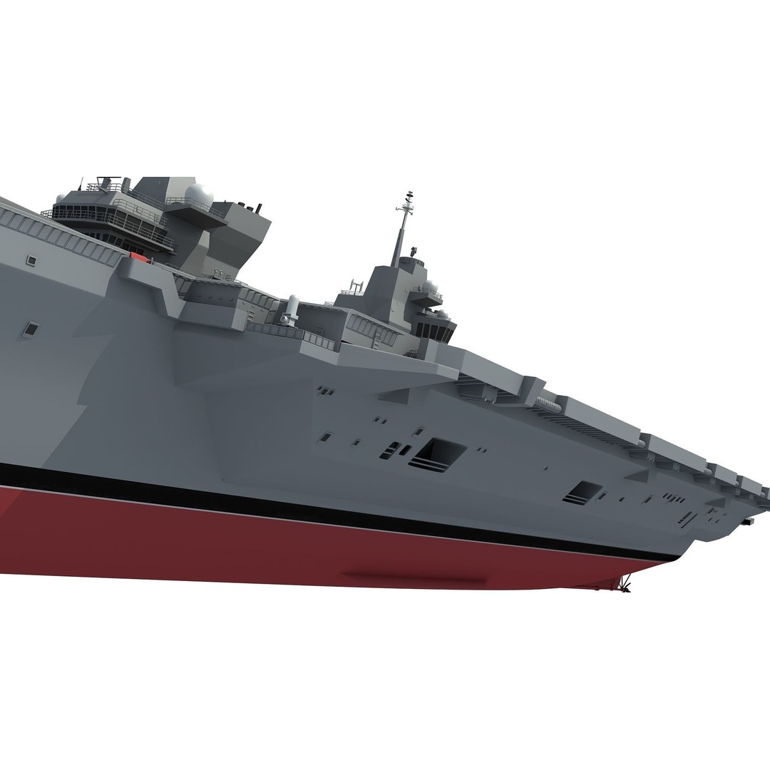HMS Queen Elizabeth 3D Model – High Detail Military Vessel, FBX - View 15