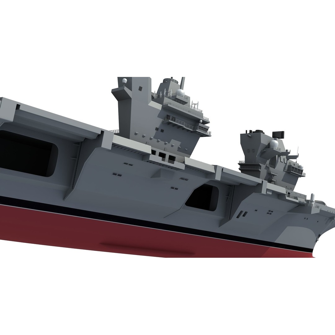 HMS Queen Elizabeth 3D Model – High Detail Military Vessel, FBX - View 19