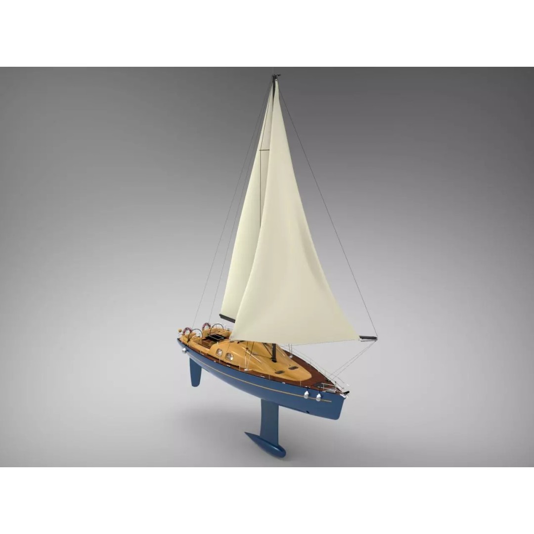 Corvette Ship 3D Model – Detailed Historic Vessel, Game-Ready FBX - View 2