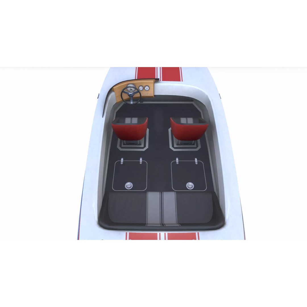 Speedboat 3D Model – Low Poly PBR Game Asset, FBX, OBJ, Blender - View 17