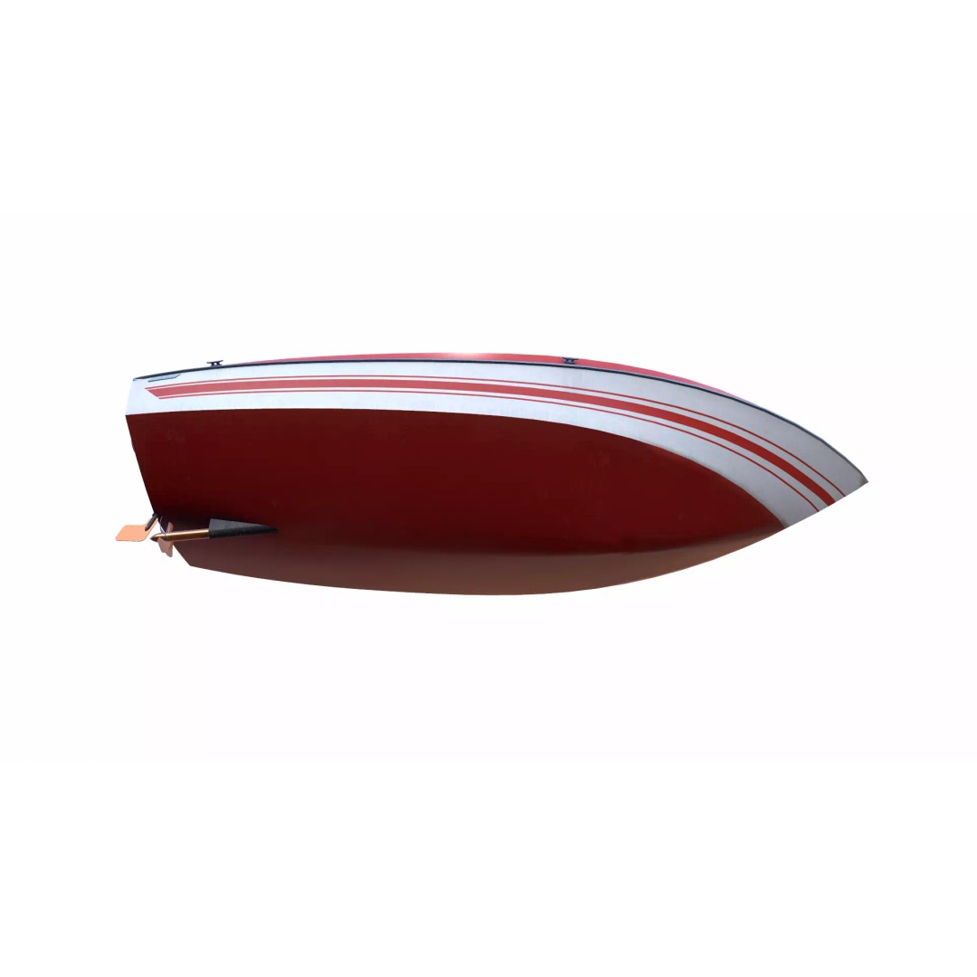 Speedboat 3D Model – Low Poly PBR Game Asset, FBX, OBJ, Blender - View 21