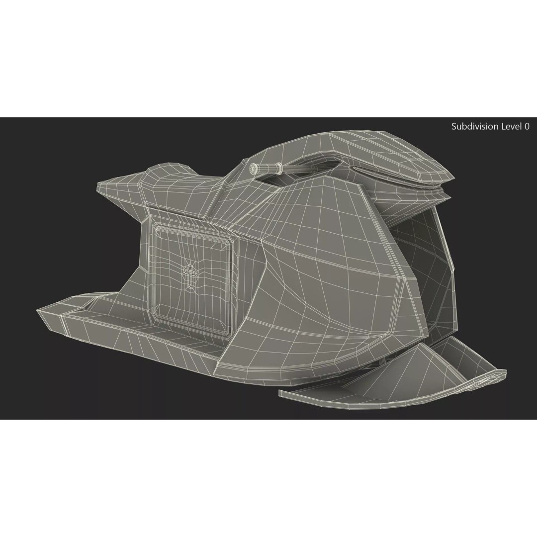 Searacer Jet Ski 3D Model – High Poly PBR Watercraft, FBX - View 15