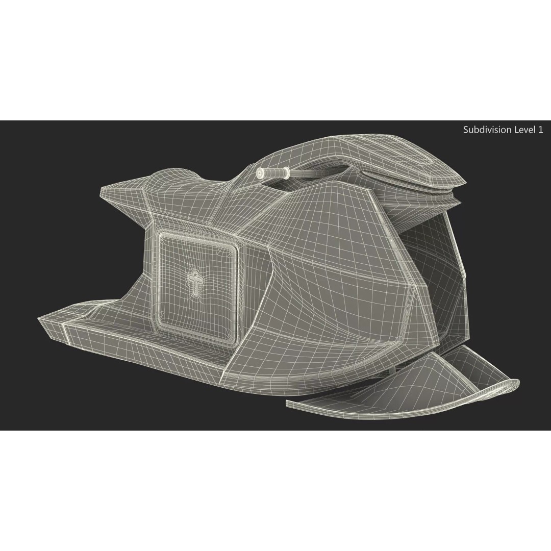 Searacer Jet Ski 3D Model – High Poly PBR Watercraft, FBX - View 16