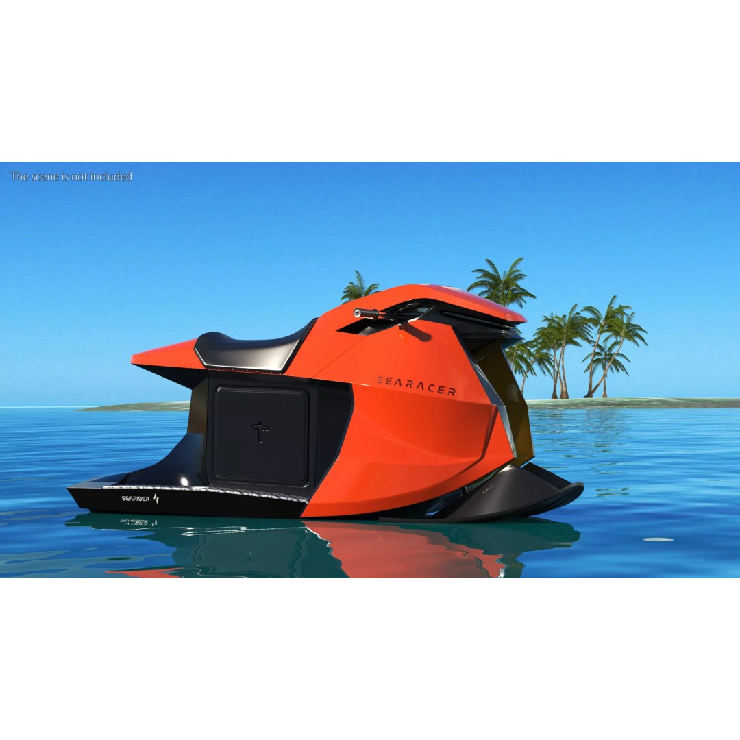 Searacer Jet Ski 3D Model – High Poly PBR Watercraft, FBX - View 2