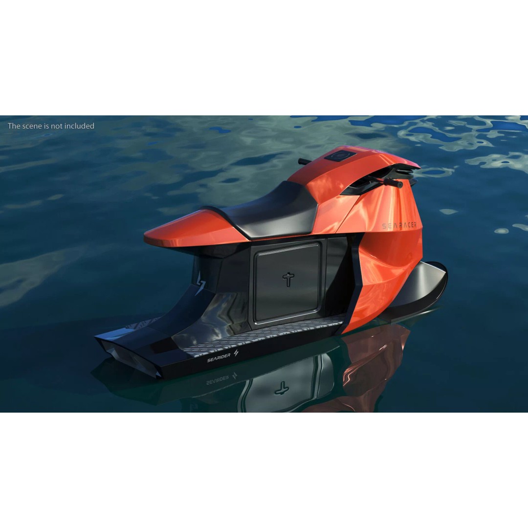 Searacer Jet Ski 3D Model – High Poly PBR Watercraft, FBX - View 3
