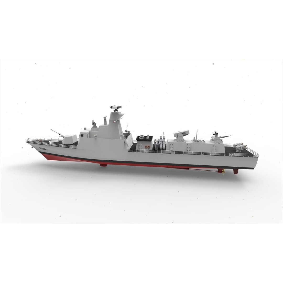 Kilic Class Corvette 3D Model – Fast Attack Craft, Game Ready, FBX - View 12