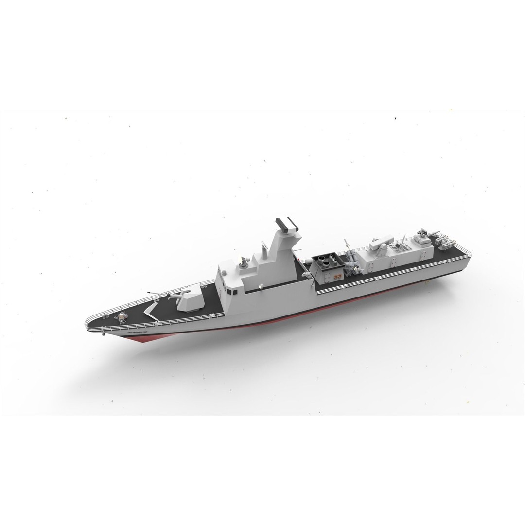 Kilic Class Corvette 3D Model – Fast Attack Craft, Game Ready, FBX - View 14