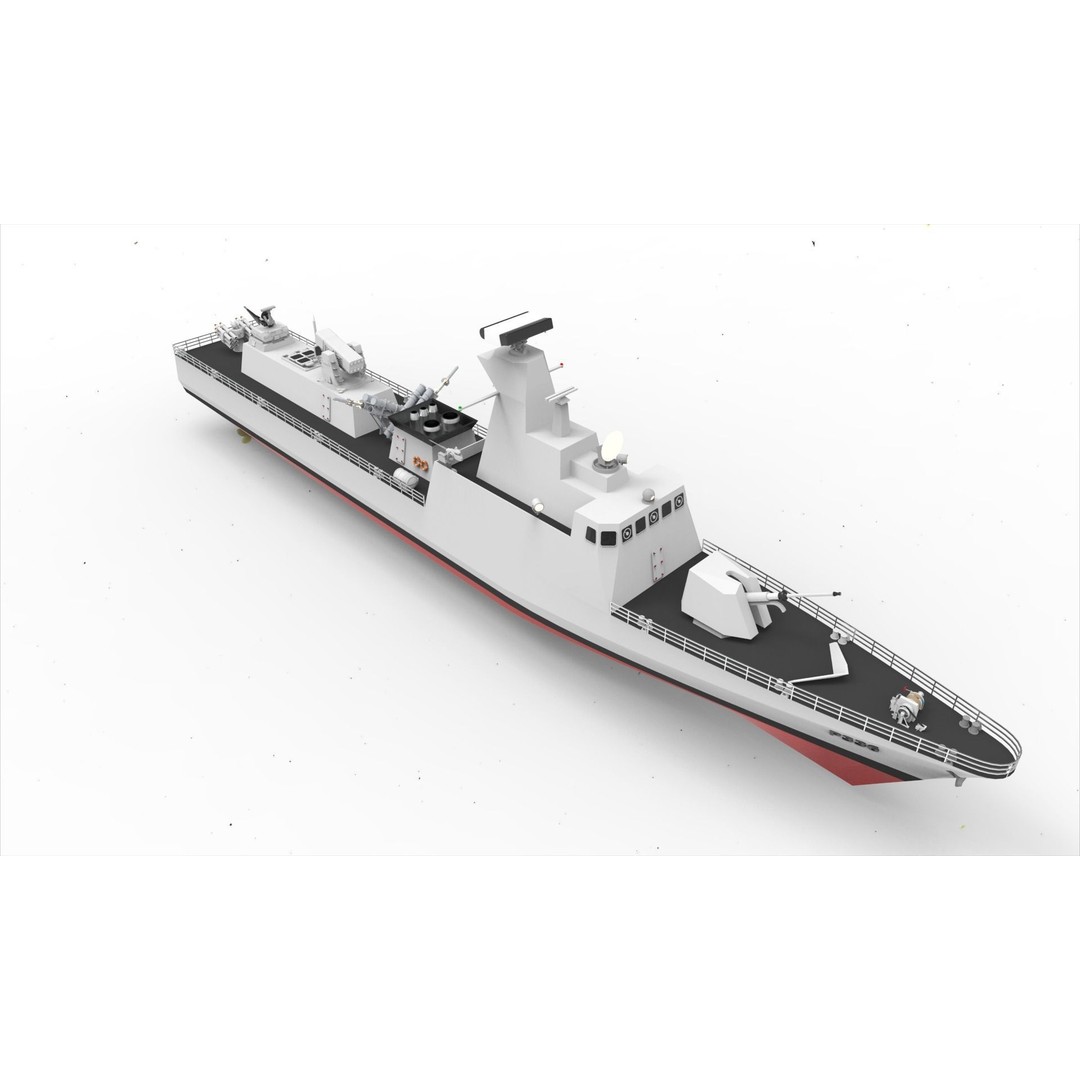 Kilic Class Corvette 3D Model – Fast Attack Craft, Game Ready, FBX - View 4