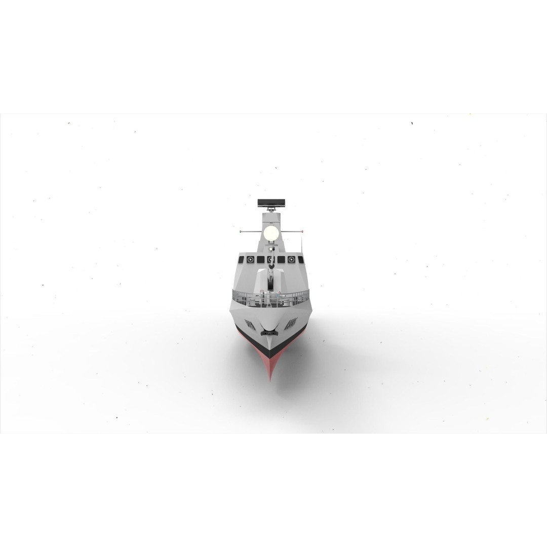 Kilic Class Corvette 3D Model – Fast Attack Craft, Game Ready, FBX - View 6