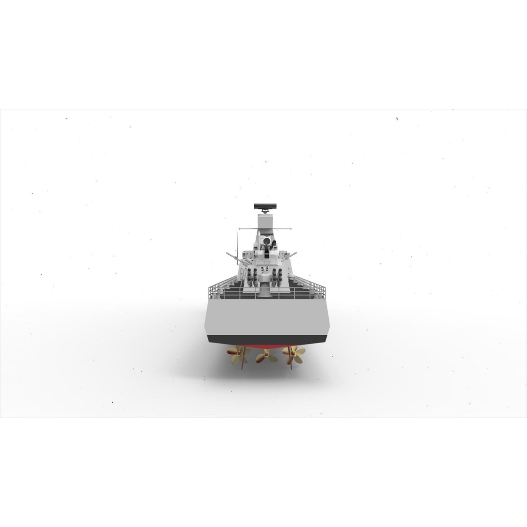 Kilic Class Corvette 3D Model – Fast Attack Craft, Game Ready, FBX - View 7