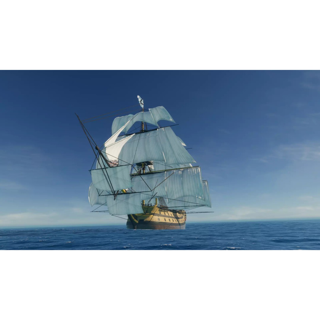 HMS Vanguard 3D Model – Low Poly Historic Warship, Rigged, FBX - View 7