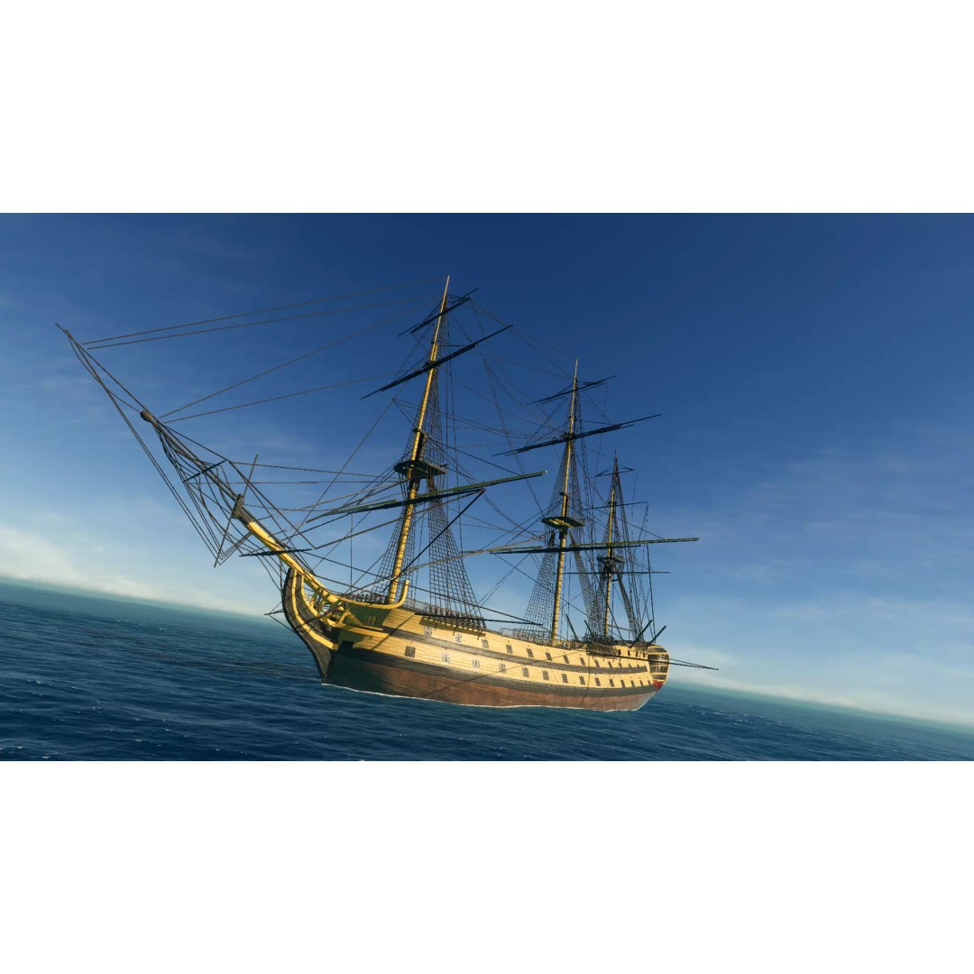 HMS Vanguard 3D Model – Low Poly Historic Warship, Rigged, FBX - View 9