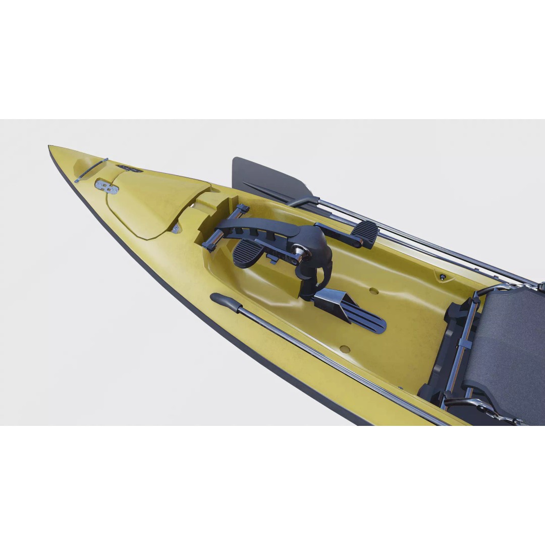 Fishing Kayak 3D Model – Low Poly PBR Game Asset, FBX, OBJ - View 12