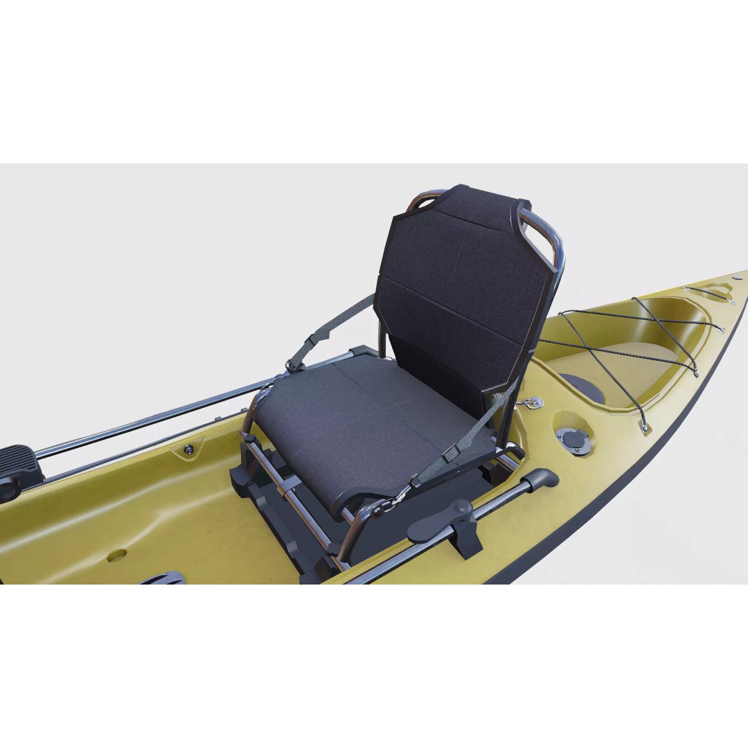 Fishing Kayak 3D Model – Low Poly PBR Game Asset, FBX, OBJ - View 19