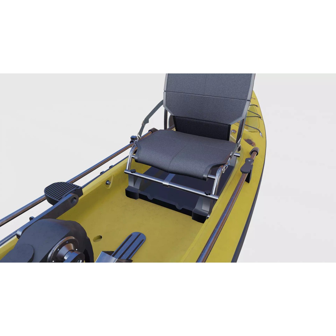 Fishing Kayak 3D Model – Low Poly PBR Game Asset, FBX, OBJ - View 23