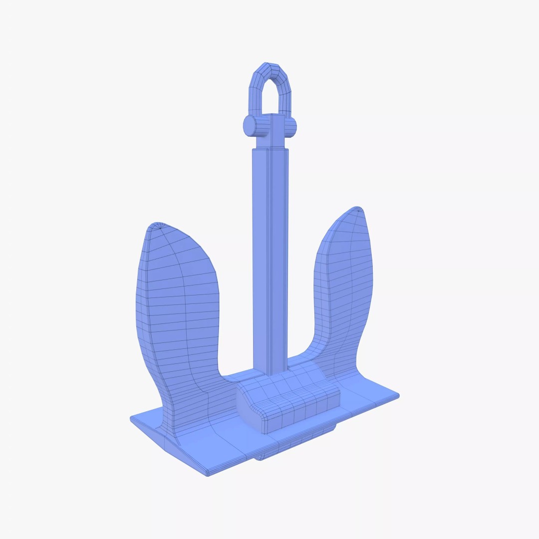 Anchor V6 3D Model – High-Quality PBR Asset, FBX, OBJ, Blender