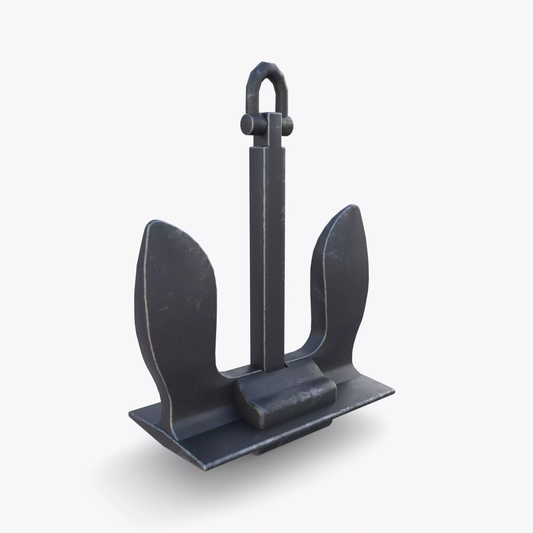 Anchor V6 3D Model – High-Quality PBR Asset, FBX, OBJ, Blender - View 10