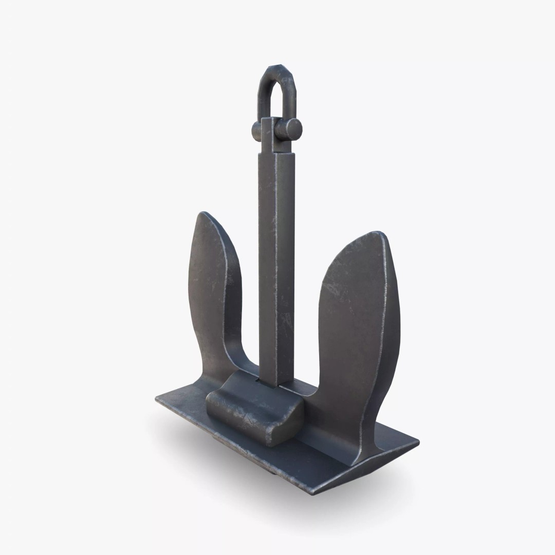 Anchor V6 3D Model – High-Quality PBR Asset, FBX, OBJ, Blender - View 11