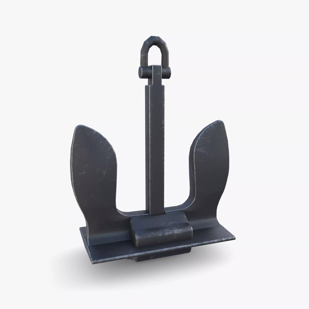 Anchor V6 3D Model – High-Quality PBR Asset, FBX, OBJ, Blender - View 12