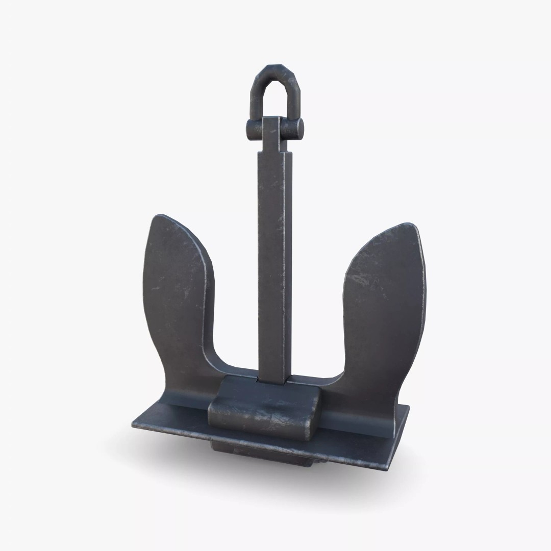 Anchor V6 3D Model – High-Quality PBR Asset, FBX, OBJ, Blender - View 13