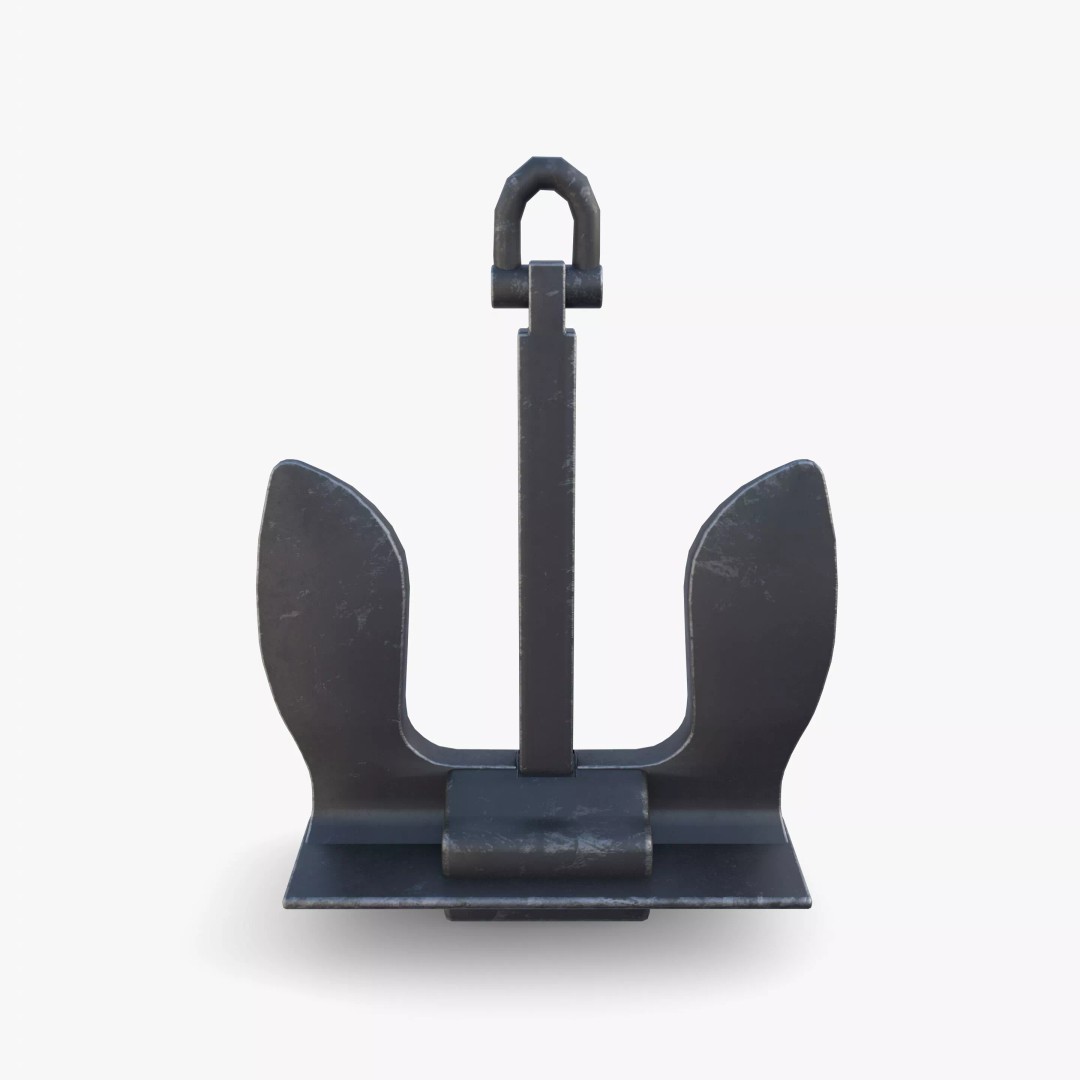 Anchor V6 3D Model – High-Quality PBR Asset, FBX, OBJ, Blender - View 14