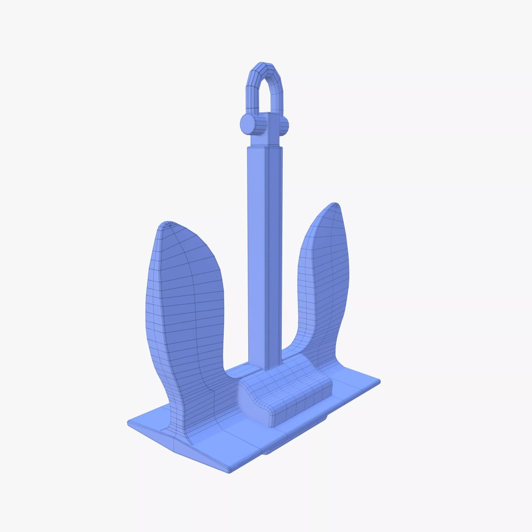 Anchor V6 3D Model – High-Quality PBR Asset, FBX, OBJ, Blender - View 15