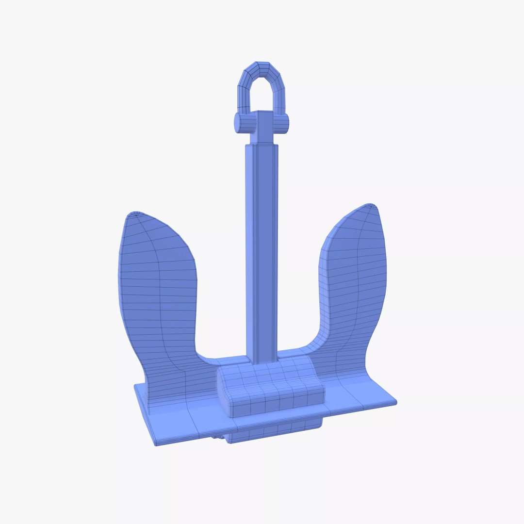 Anchor V6 3D Model – High-Quality PBR Asset, FBX, OBJ, Blender - View 16
