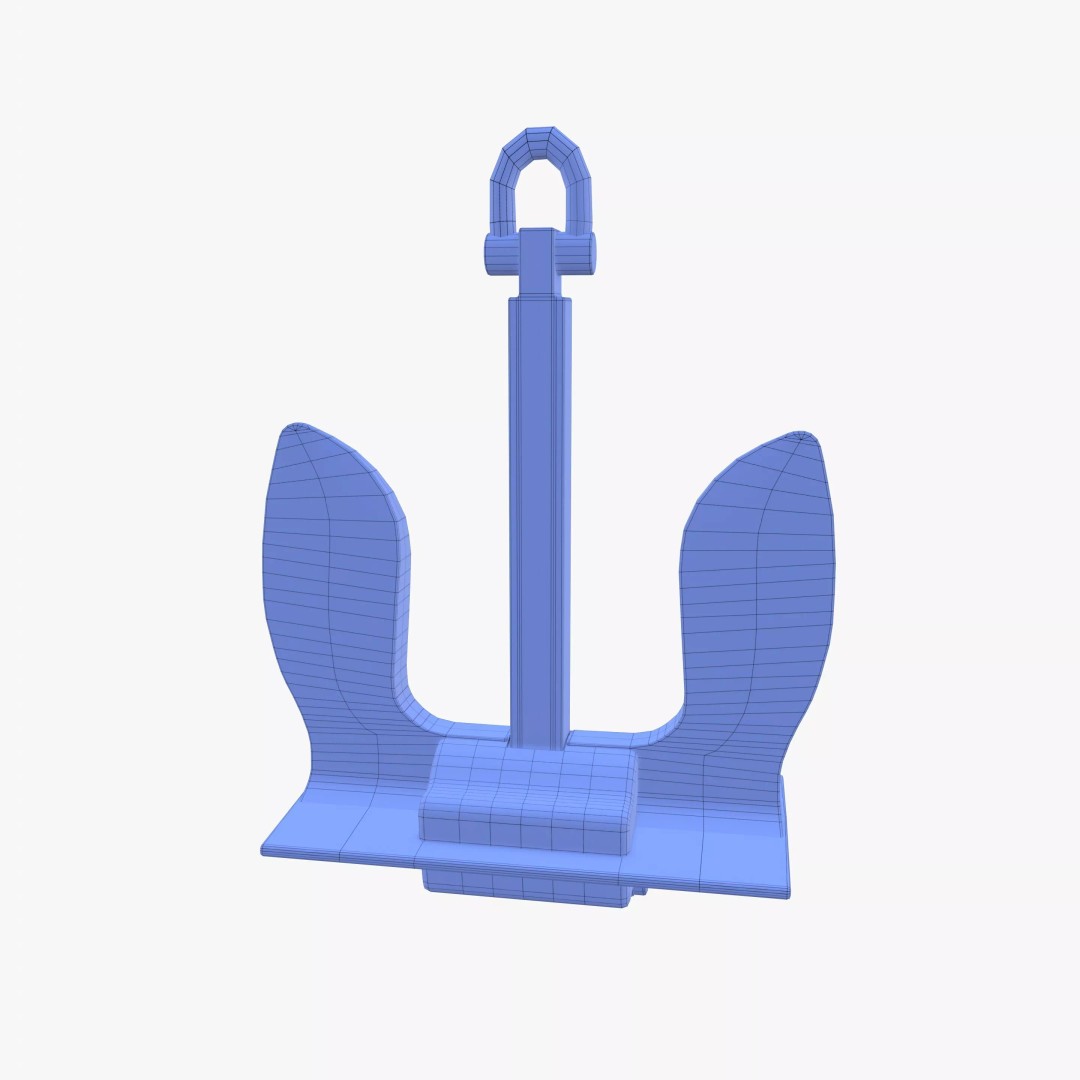 Anchor V6 3D Model – High-Quality PBR Asset, FBX, OBJ, Blender - View 17