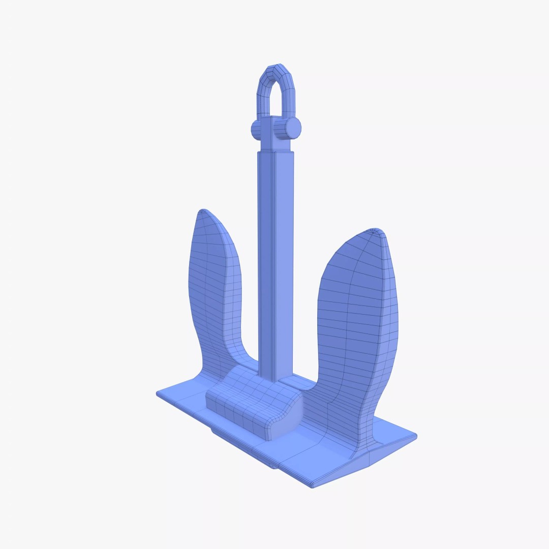Anchor V6 3D Model – High-Quality PBR Asset, FBX, OBJ, Blender - View 18