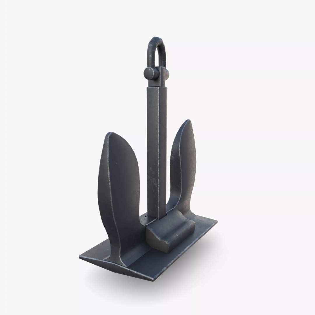 Anchor V6 3D Model – High-Quality PBR Asset, FBX, OBJ, Blender - View 2