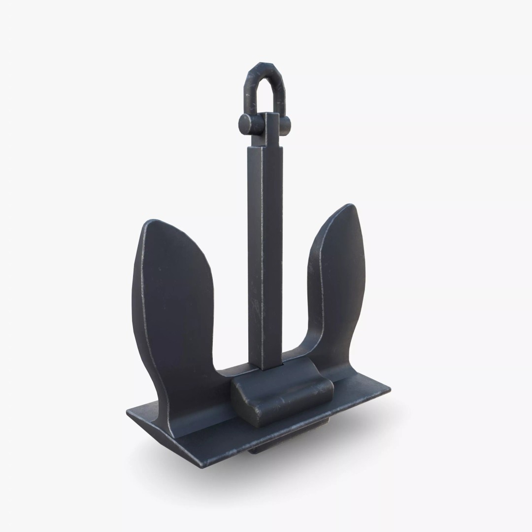 Anchor V6 3D Model – High-Quality PBR Asset, FBX, OBJ, Blender - View 3