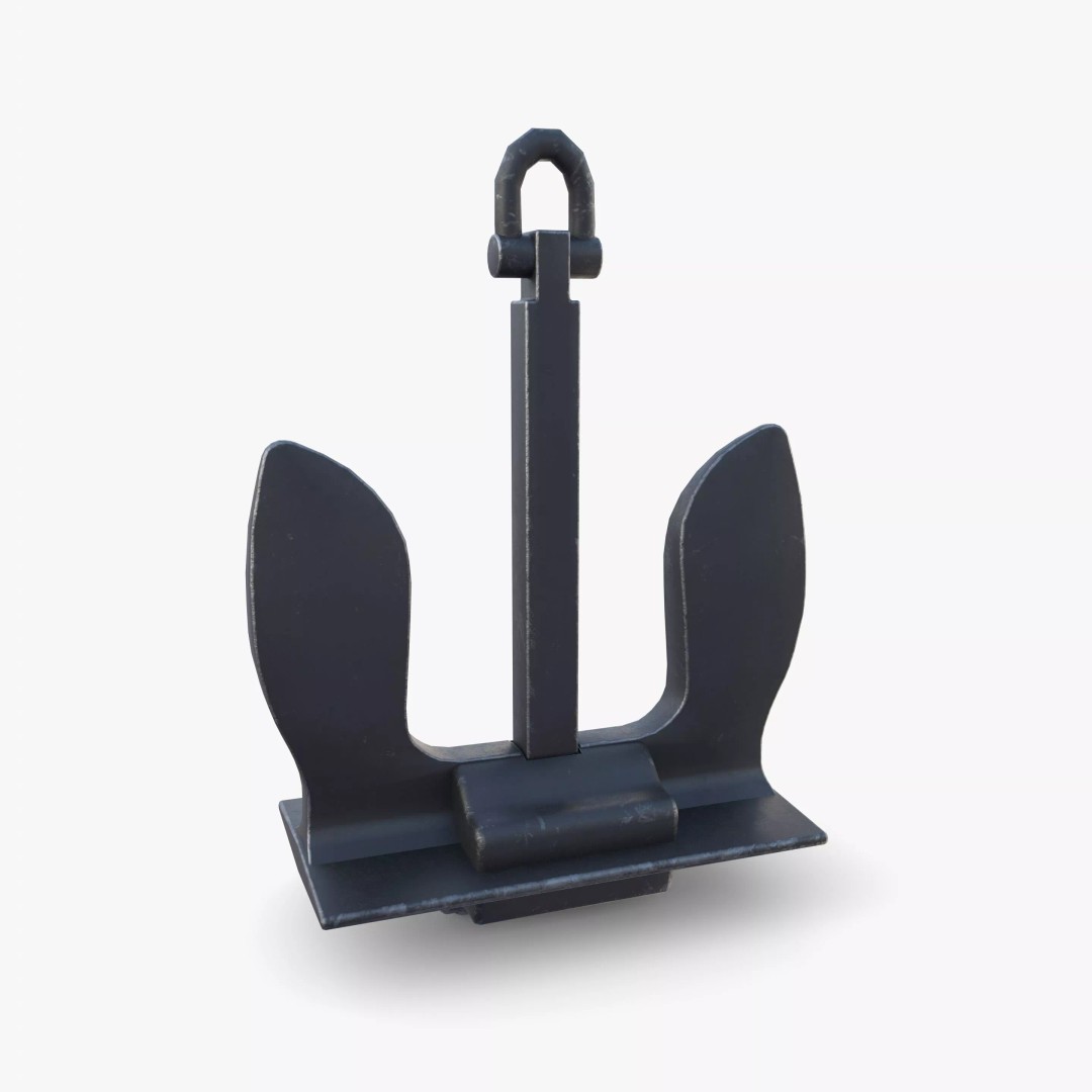 Anchor V6 3D Model – High-Quality PBR Asset, FBX, OBJ, Blender - View 4