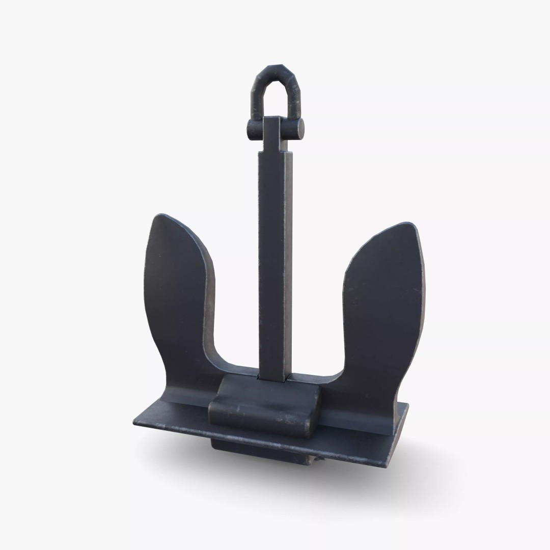 Anchor V6 3D Model – High-Quality PBR Asset, FBX, OBJ, Blender - View 6