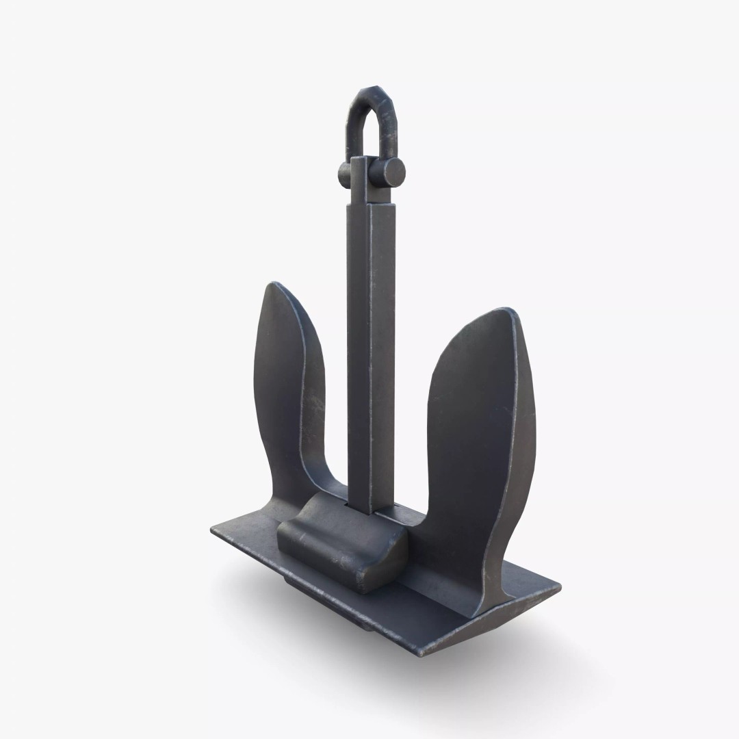 Anchor V6 3D Model – High-Quality PBR Asset, FBX, OBJ, Blender - View 7