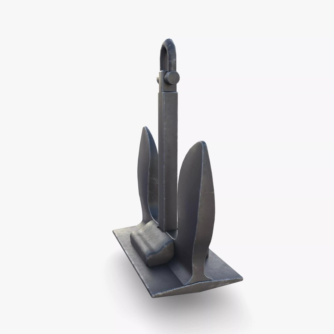 Anchor V6 3D Model – High-Quality PBR Asset, FBX, OBJ, Blender - View 8