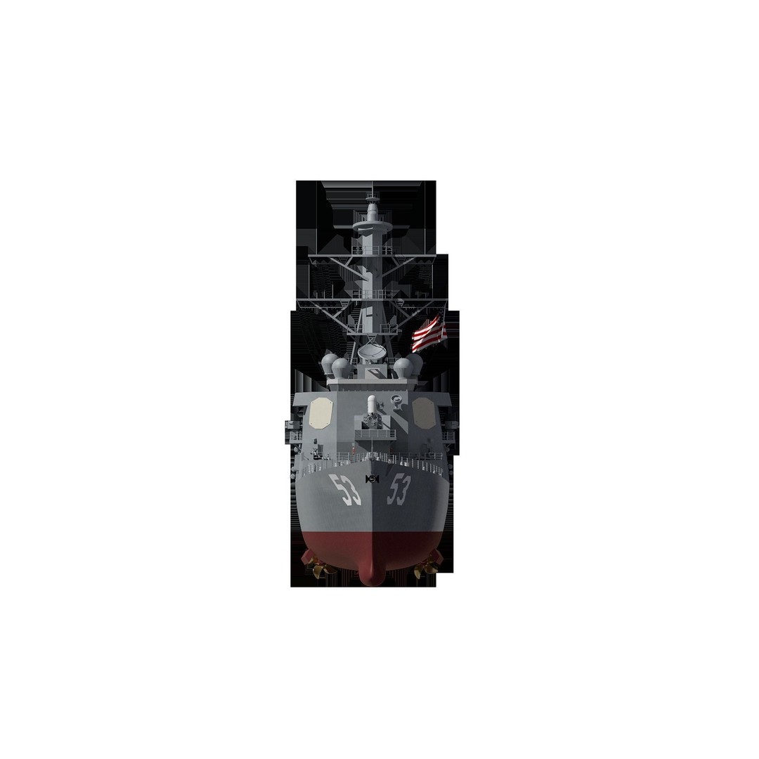 Arleigh Burke Class Destroyer 3D Model – High Poly Military Ship, FBX, OBJ - View 17