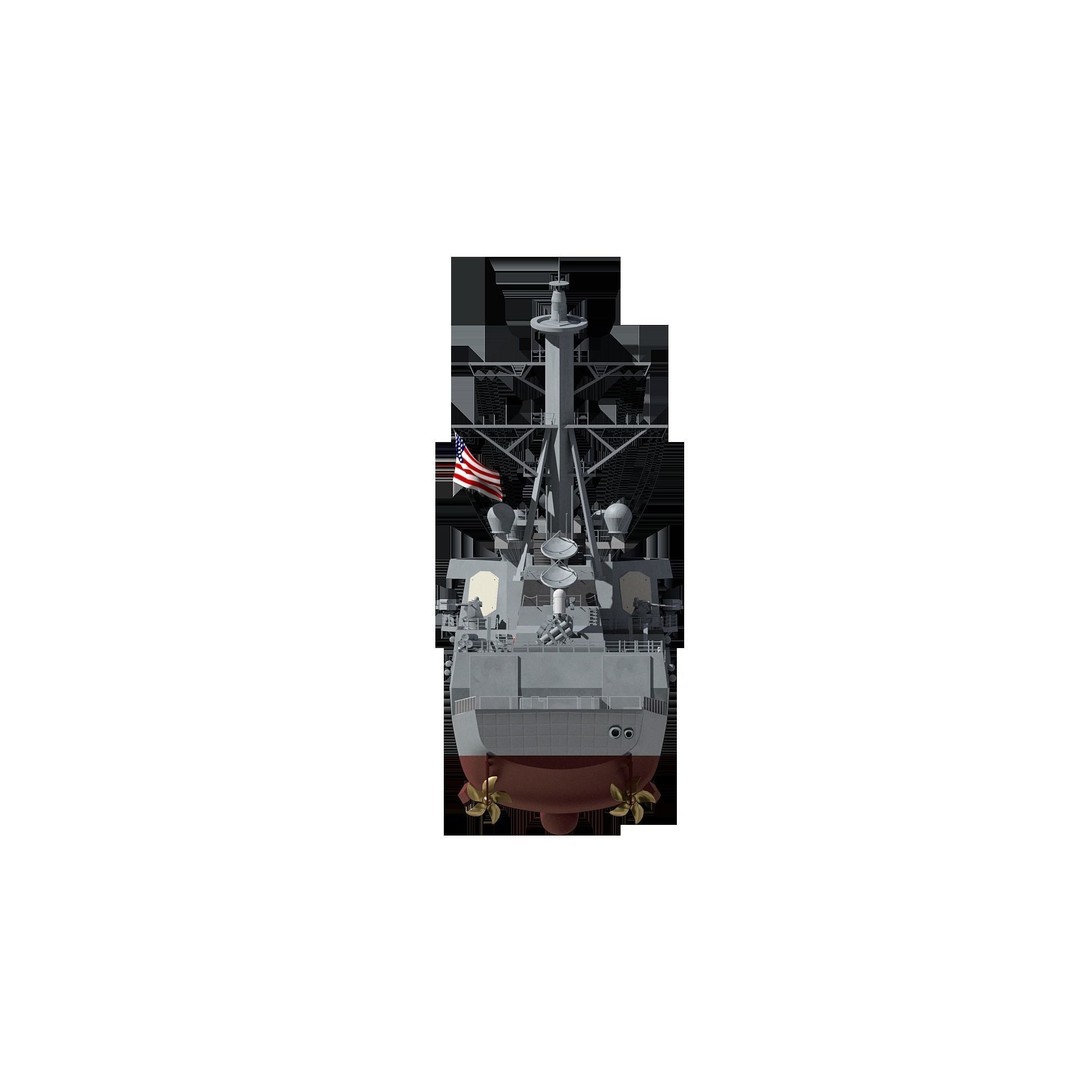 Arleigh Burke Class Destroyer 3D Model – High Poly Military Ship, FBX, OBJ - View 18