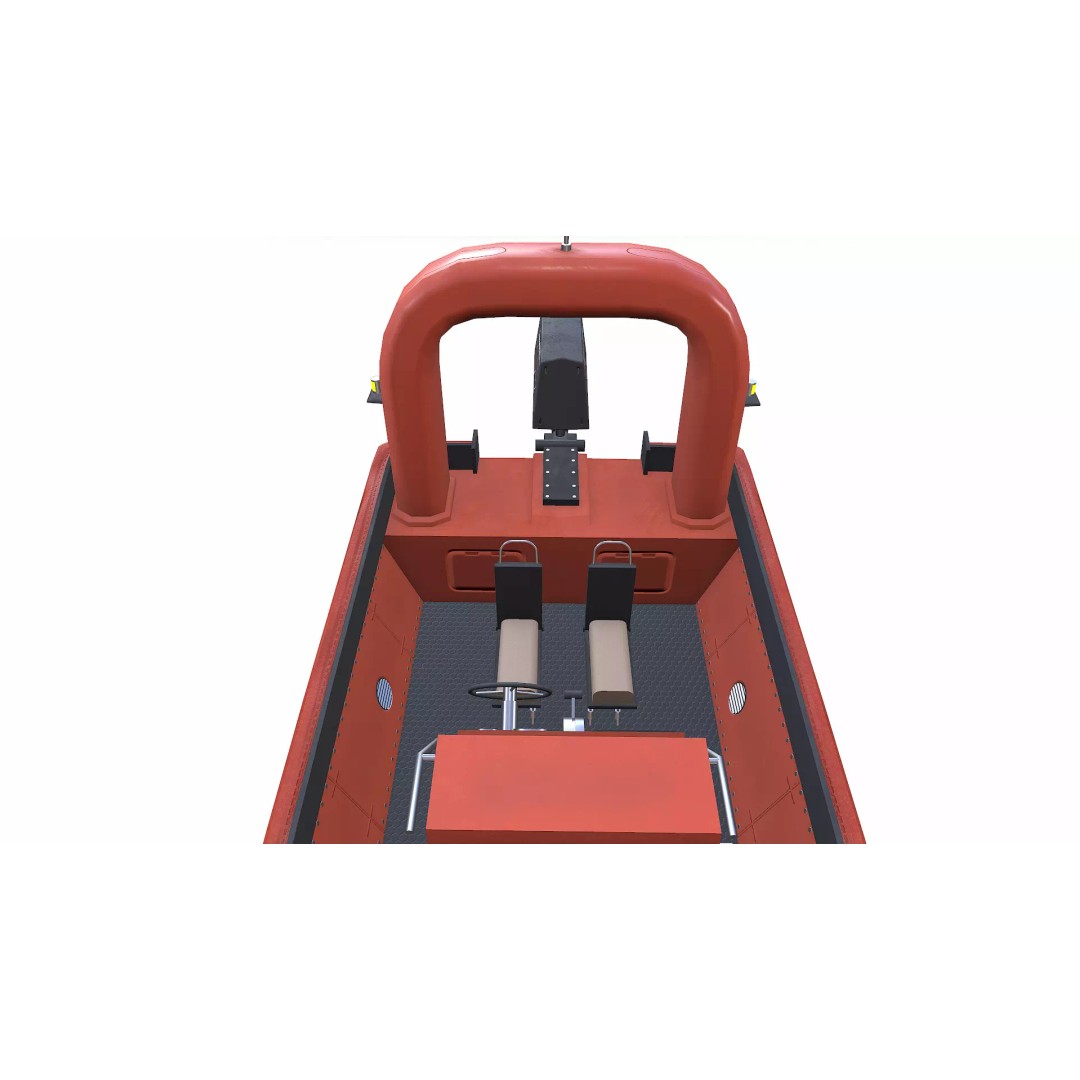 Fast Rescue Boat 3D Model – Low Poly PBR Game Asset, FBX - View 15
