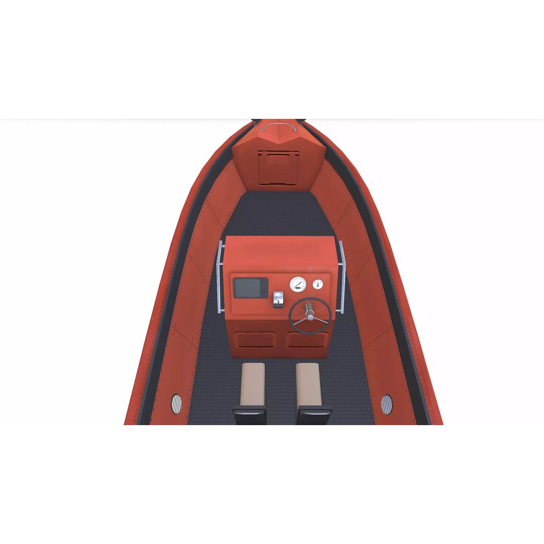 Fast Rescue Boat 3D Model – Low Poly PBR Game Asset, FBX - View 18