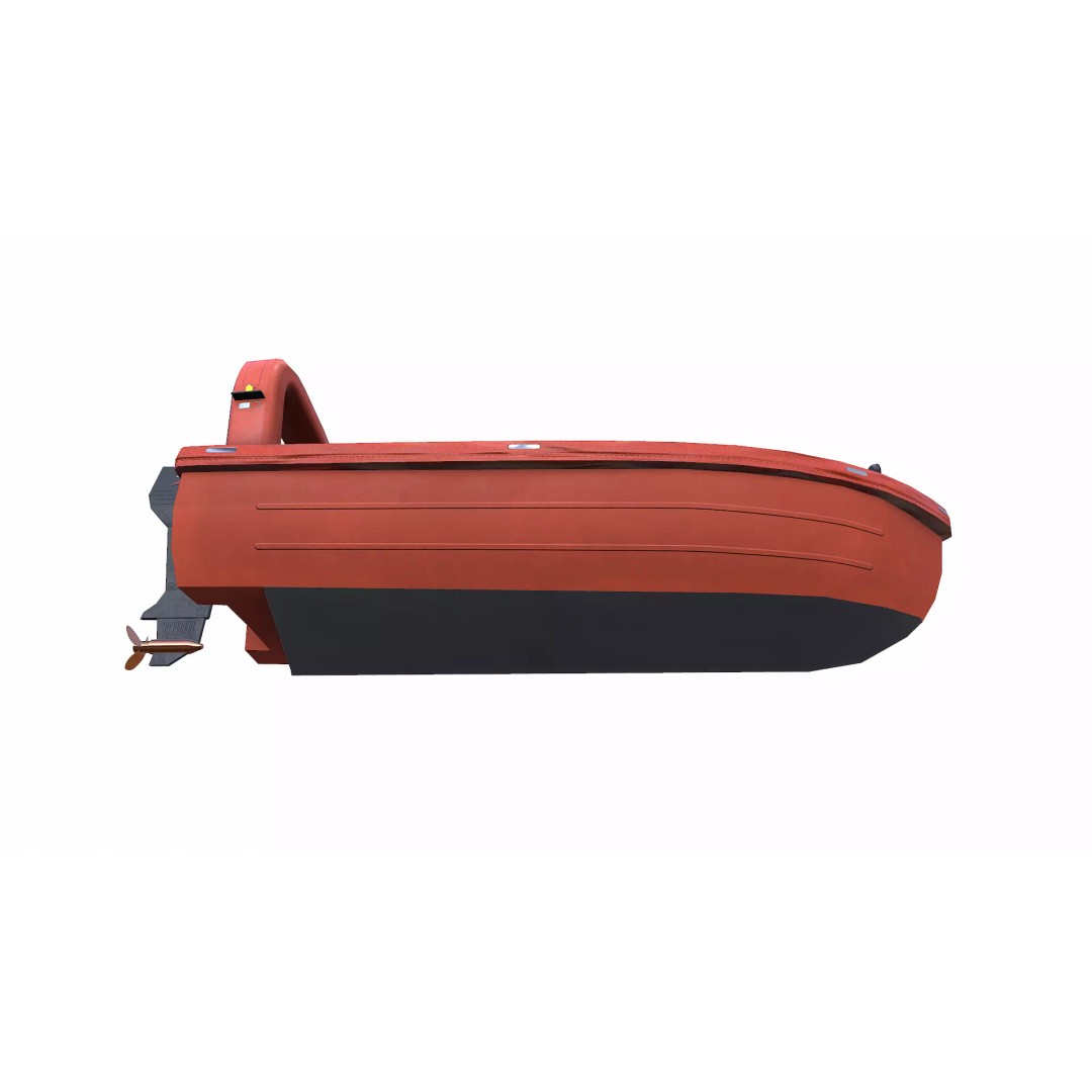 Fast Rescue Boat 3D Model – Low Poly PBR Game Asset, FBX - View 21